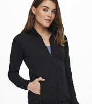 ONLY PLAY Black High Neck Zip Sports Jacket